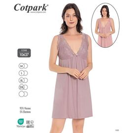 Нічня жіноча 10637 grey р.M-2XL "DONELLA" недорого оптом від прямого постачальника