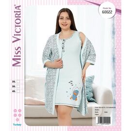 Піжама легка жіноча 60022 mint р.2XL-4XL "DONELLA" недорого оптом від прямого постачальника