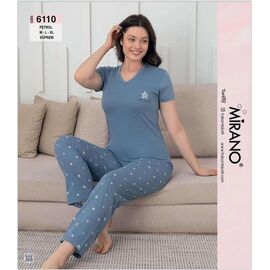 Піжама легка жіноча 6110 blue р.M-XL "DONELLA" недорого оптом від прямого постачальника