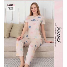 Піжама легка жіноча 6117 beige р.M-XL "DONELLA" недорого оптом від прямого постачальника