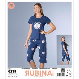 Піжама легка жіноча 6239 blue р.M-XL "DONELLA" недорого оптом від прямого постачальника