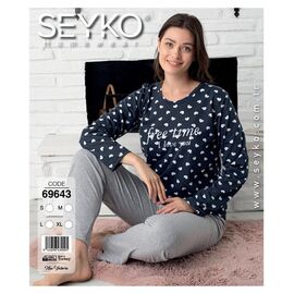 Піжама жіноча 69643 navy р.S-XL "DONELLA" недорого оптом від прямого постачальника