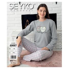 Піжама жіноча 69667 grey-old-2 р.S-XL "DONELLA" недорого оптом від прямого постачальника