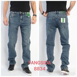 Джинси чоловічі 8834 blue р.32-38 "God Baron" недорого оптом від прямого постачальника