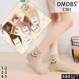 Фотография Носки детские тёплые на девочку HK301  mix р.1-2 "Annet" недорого оптом от прямого поставщика