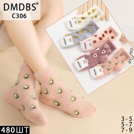 Фотография Носки детские тёплые на девочку HK306  mix р.3-5 "Annet" недорого оптом от прямого поставщика