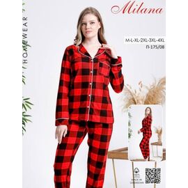 Піжама жіноча YT175-08 red р.46-56 "Annet" недорого оптом від прямого постачальника