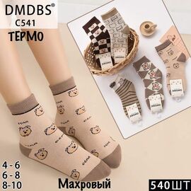 Фотография Носки детские тёплые унисекс HK541  mix р.6-8 "sss Annet" недорого оптом от прямого поставщика