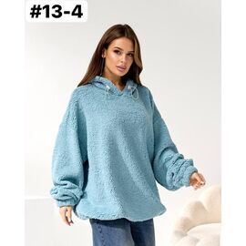 Батник жіночий теплий 13-4 l.blue р.one size "ZLATA" недорого оптом від прямого постачальника