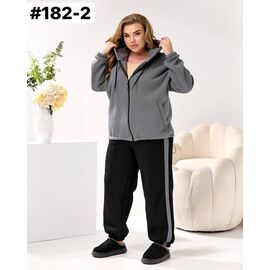 Костюм спортивний жіночий 182-2 grey р.46-64 "ZLATA" недорого оптом від прямого постачальника