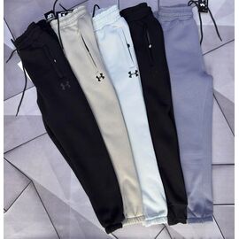 Фотография Штаны спортивные мужские утеплённые 66148 black-grey р.S-2XL "MACCALI" недорого оптом от прямого поставщика