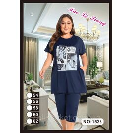 Фотография Костюм женский домашний р-ры 54-62 "FLOWER" купить недорого от прямого поставщик