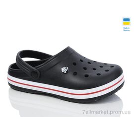 Крокси чоловічі легкі Літо 224 чорний (8 пар р.41-45) "Крок" недорого оптом від прямого постачальника