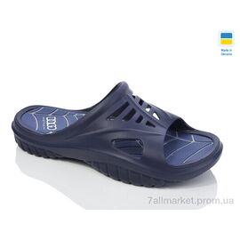 Шльопанці чоловічі пляжні Літо N126 павук синій (8 пар р.41-46) "Lot Shoes" недорого оптом від прямого постачальника