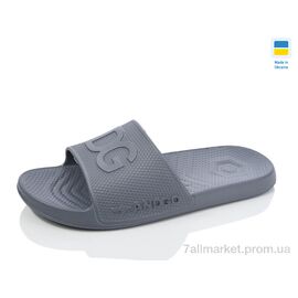 Шльопанці чоловічі пляжні Літо 131 сірий (8 пар р.41-46) "Крок" недорого оптом від прямого постачальника