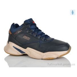 Фотография Ботинки мужские стильные зима 11312 синій (8 пар р.41-46) "DeMur" недорого оптом от прямого поставщика