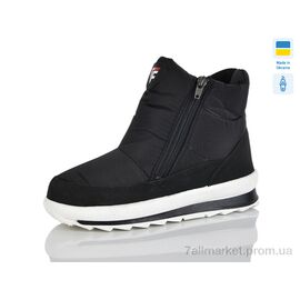 Черевики жіночі стильні Зима 1114 чорний (8 пар р.36-41) "DeMur" недорого оптом від прямого постачальника