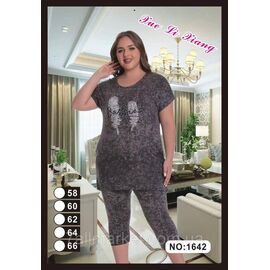 Фотография Костюм женский домашний/батал р-ры 58-66 "FLOWER" купить недорого от прямого поставщик