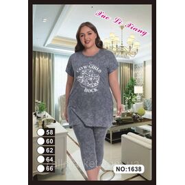 Фотография Костюм женский домашний/батал р-ры 58-66 "FLOWER" купить недорого от прямого поставщик