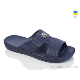 Шльопанці чоловічі пляжні Літо N137 т.синій (8 пар р.40-46) "Lot Shoes" недорого оптом від прямого постачальника