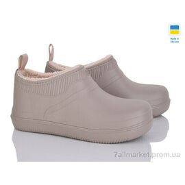 Калоші жіночі Весна/осінь M7002 бежевий (8 пар р.37-41) "Golden Lion" недорого оптом від прямого постачальника