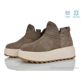 Черевики жіночі стильні Зима 4290-B7788-6 khaki (8 пар р.36-41) "Мир" недорого оптом від прямого постачальника