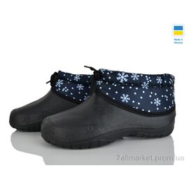 Фотография Галоши женские зима 810 калоші сніжинка синій (8 пар р.37-41) "Selena" недорого оптом от прямого поставщика