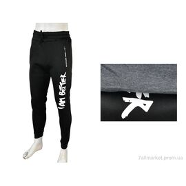 Спортивні штани чоловічі Зима 4283-1009 mix (12 шт. р.сіткаL-3XL) "Pryama Vigoda" недорого оптом від прямого постачальника