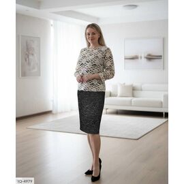 Тепла, стильна, з ніжним малюнком на меху р.48;50;52 "LANA" купити недорого від прямого постачальника