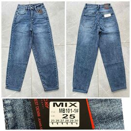 Фотография Джинсы женские MB101-1 blue р.25-30 "Relucky" недорого оптом от прямого поставщика