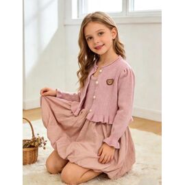 Костюм дитячий на дівчинку 6022 pink р.90-130 "Fili kids" недорого оптом від прямого постачальника