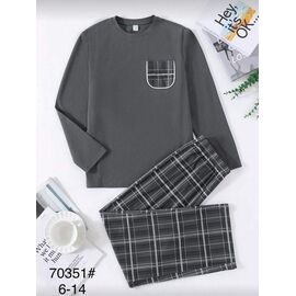 Дитяча піжама на хлопчика 70351 d.grey р.6-14 "Fili kids" недорого оптом від прямого постачальника