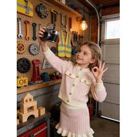 Костюм дитячий на дівчинку 822 pink р.90-130 "Fili kids" недорого оптом від прямого постачальника