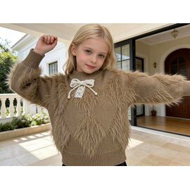 Светер Дитячий на дівчинку 862 brown р.90-130 "Fili kids" недорого оптом від прямого постачальника