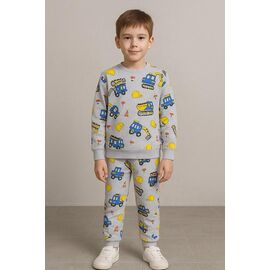 Піжама дитяча тепла на хлопчика FK1535 grey р.9-12 "Fili kids" недорого оптом від прямого постачальника