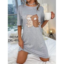 Туніка жіноча 6631 grey р.2XL-4XL "Fili Wear" недорого оптом від прямого постачальника