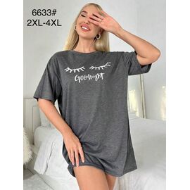 Туніка жіноча 6633 grey р.2XL-4XL "Fili Wear" недорого оптом від прямого постачальника