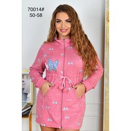 Фотография Халат женский тёплый 70014 pink р.50-58 "Fili Wear" недорого оптом от прямого поставщика