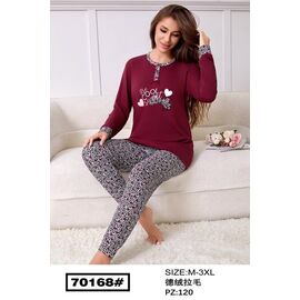 Костюм жіночий теплий 70168 wine р.50-58 "Fili Wear" недорого оптом від прямого постачальника
