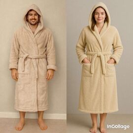 Халат жіночий теплий FW1579 beige р.52-56 "Fili Wear" недорого оптом від прямого постачальника