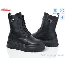 Фотография Ботинки женские стильные зима 777-CQ255 (6 пар р.36-41) "Seven" недорого оптом от прямого поставщика