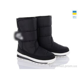 Дутики жіночі утеплені Зима KWZ211-8N чорний-білий 2025 (8 пар р.37-41) "DeMur" недорого оптом від прямого постачальника