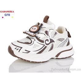 Фотография Кроссовки детские модные Весна/осень T172-4 (8 пар р.22-27) "GFB-Канарейка" недорого оптом от прямого поставщика