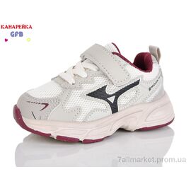 Фотография Кроссовки детские модные Весна/осень T135-7 (8 пар р.21-26) "GFB-Канарейка" недорого оптом от прямого поставщика