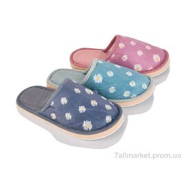 Фотография Тапки женские для дома Весна/осень 11006 mix (12 пар р.36-41) "Alex" недорого оптом от прямого поставщика