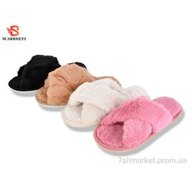 Тапки жіночі для будинку Весна/осінь 6219 mix (12 пар р.36-41) "SCARRHETT" недорого оптом від прямого постачальника