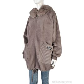 Куртка жіноча Весна/осінь 2308 brown (1 шт. р.сітка52-56) "Edel" недорого оптом від прямого постачальника