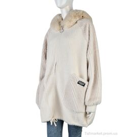 Куртка жіноча Весна/осінь 2308 l.beige (1 шт. р.сітка52-56) "Edel" недорого оптом від прямого постачальника