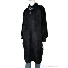 Пальто жіноче Весна/осінь 6171 black (1 шт. р.сітка50-54) "Edel" недорого оптом від прямого постачальника