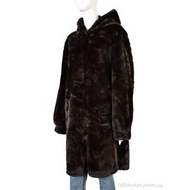 Шуба жіноча Зима 8813 brown (1 шт. р.сітка2XL-4XL) "Edel" недорого оптом від прямого постачальника